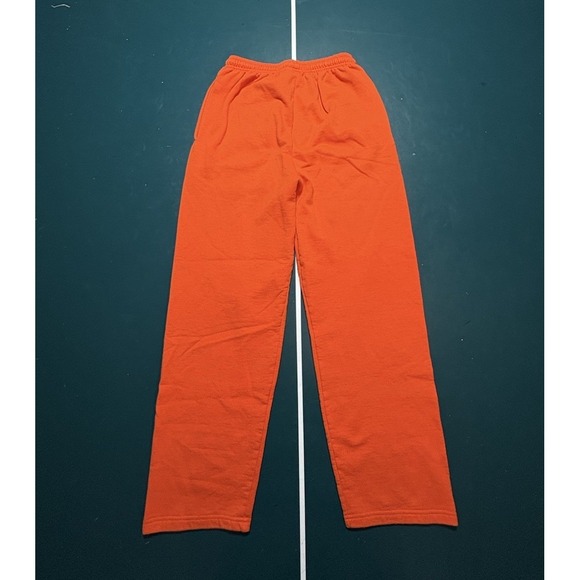 Hope College Champion Sweatpants Men's Small Orange Warm Up Fleece Lined - Picture 8 of 11